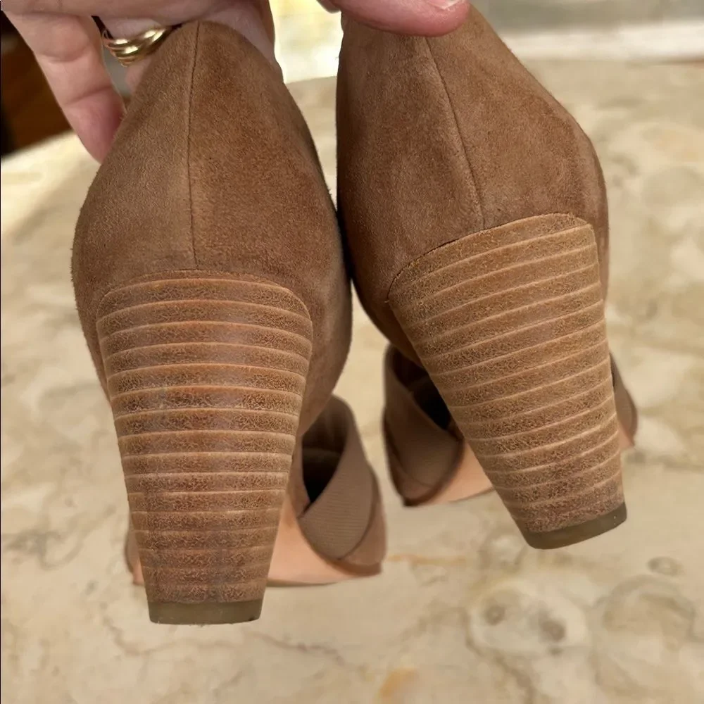 Eileen Fisher Hilly Suede d'Orsay Pumps Heels - Picture 7 of 9